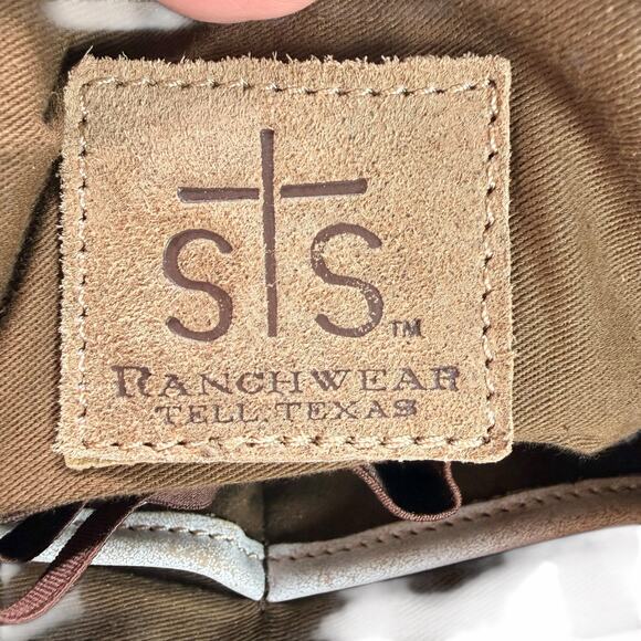 STS Ranchwear Cremello Sansa White Leather Satchel Purse with crossbody STS31179 - Picture 12 of 14